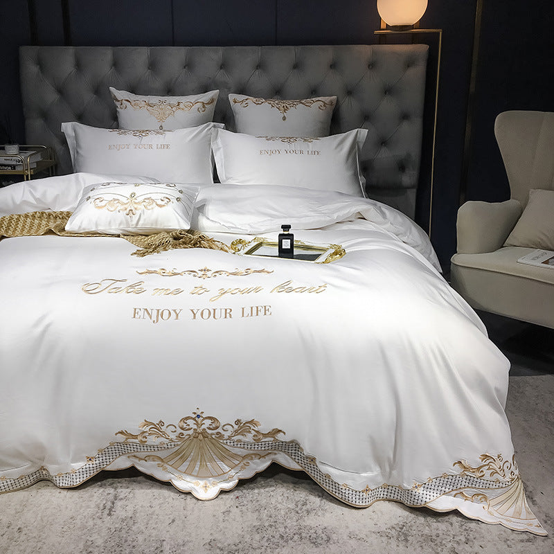 Four-Piece Cotton Jacquard luxury Bedding