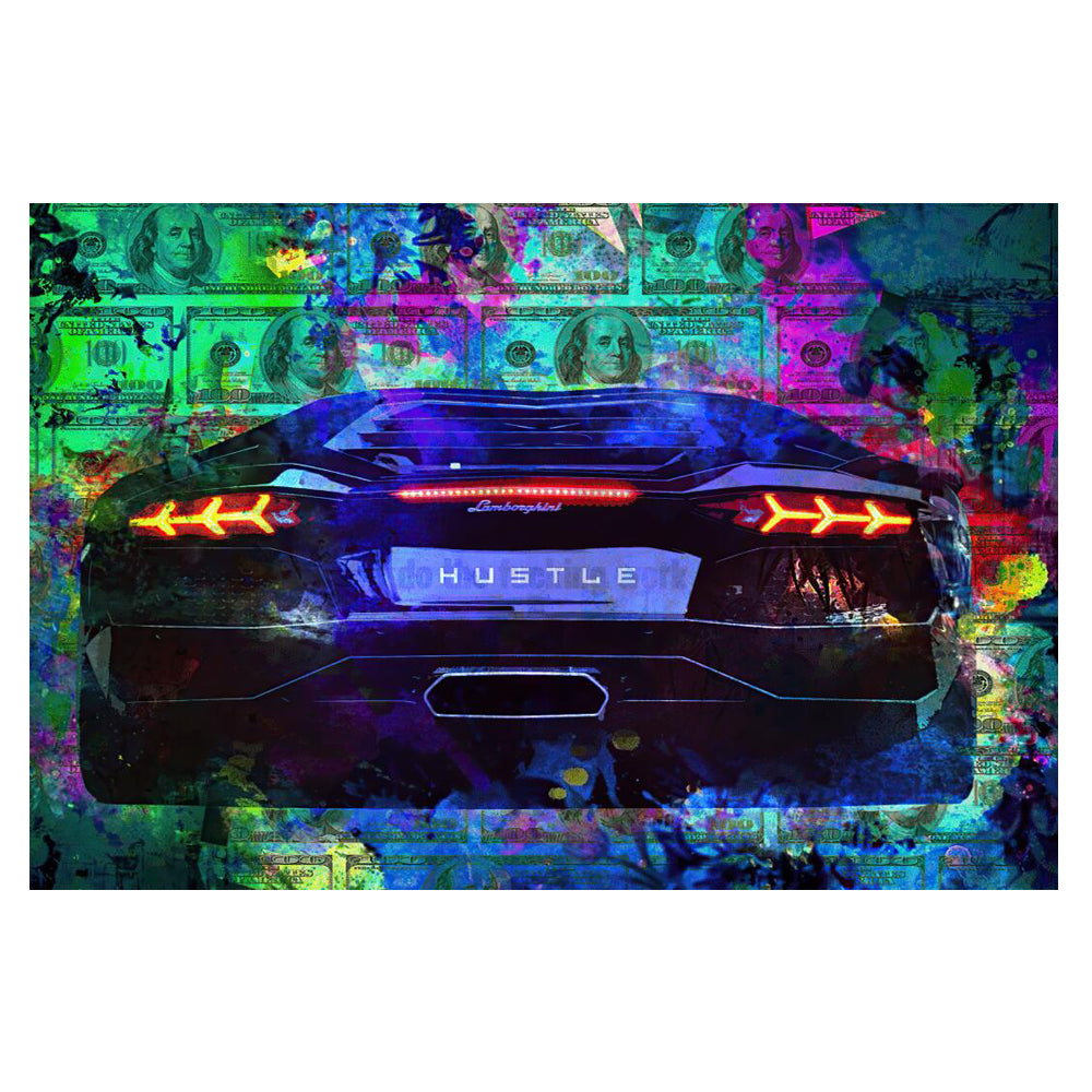 Abstract Modern Money canvas Wall art