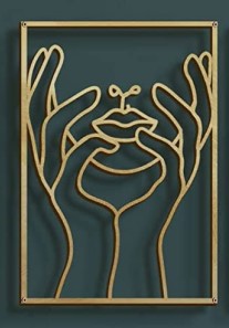Metal Wall Decor Art Body Line