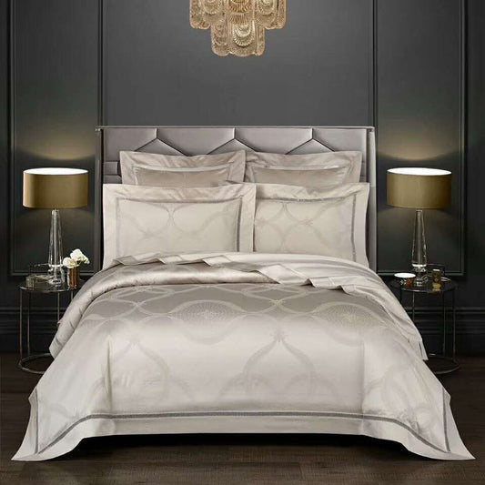 Simple And Light Luxury 100sr Four-piece Cotton bedding