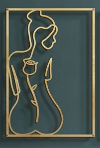 Metal Wall Decor Art Body Line