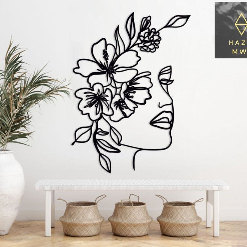 metal  Wall-mounted Beauty Art