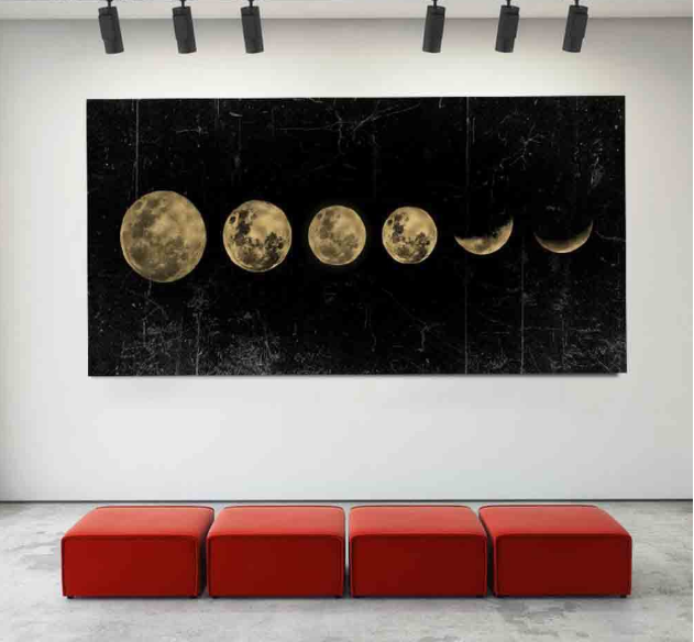 Lunar Eclipse  canvas Wall Art