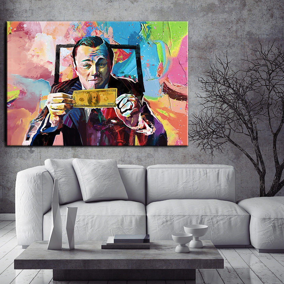 wolf of Wall Street  wall art canvas