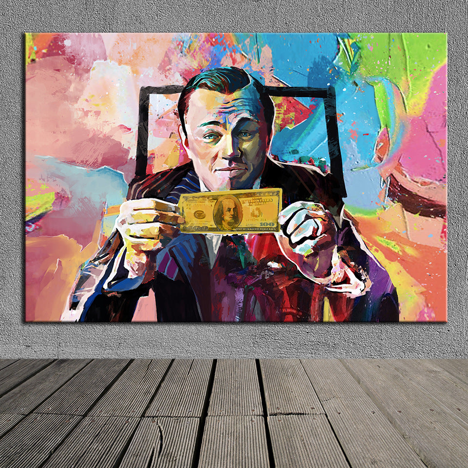 wolf of Wall Street  wall art canvas