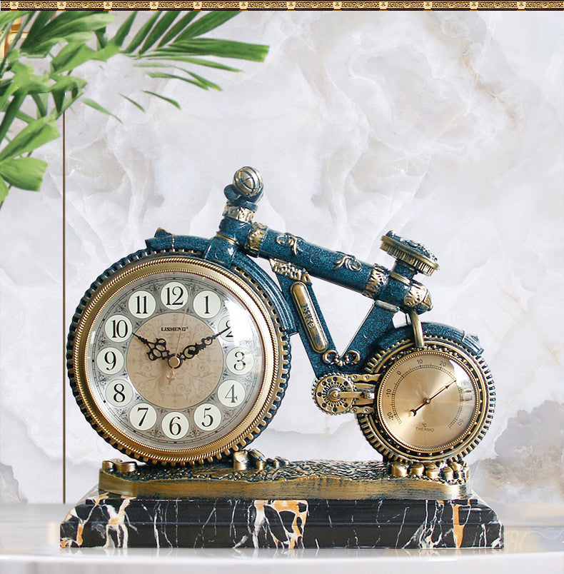 European vintage bike clock