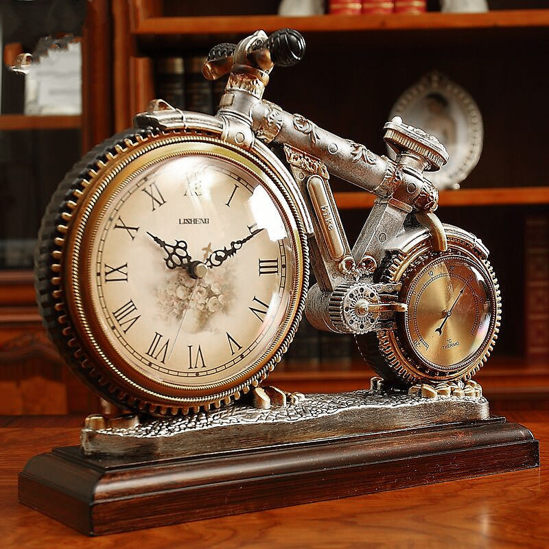 European vintage bike clock