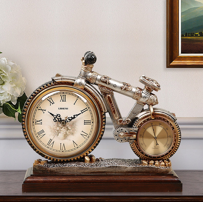 European vintage bike clock