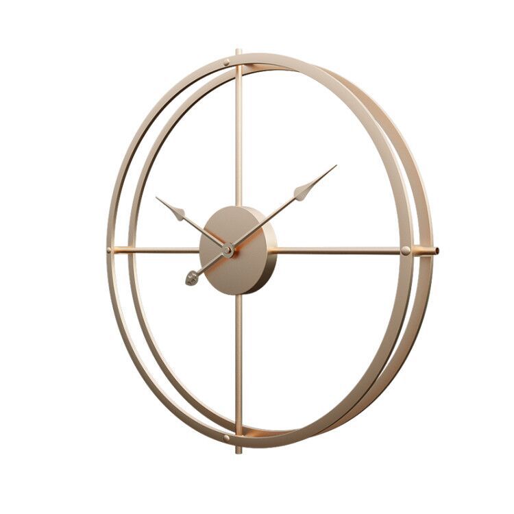 Minimalist large metal Clock