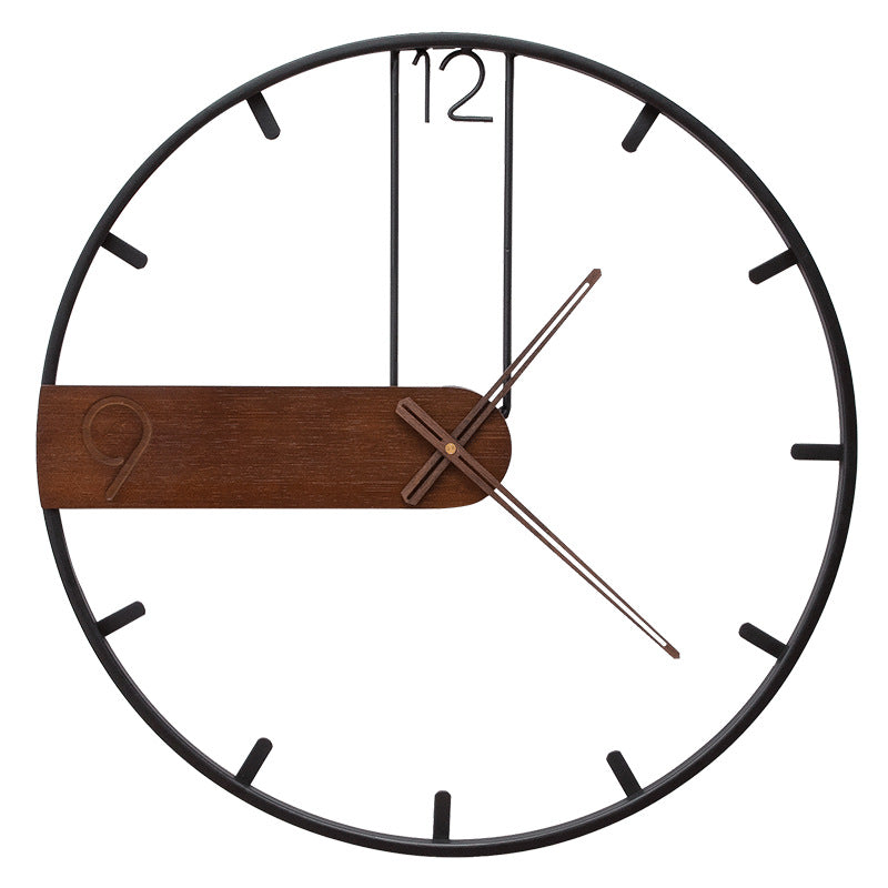 Wall Clock Wrought Iron