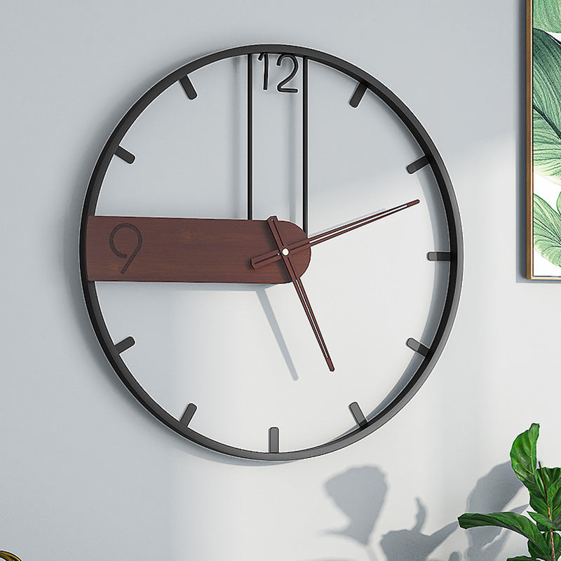 Wall Clock Wrought Iron