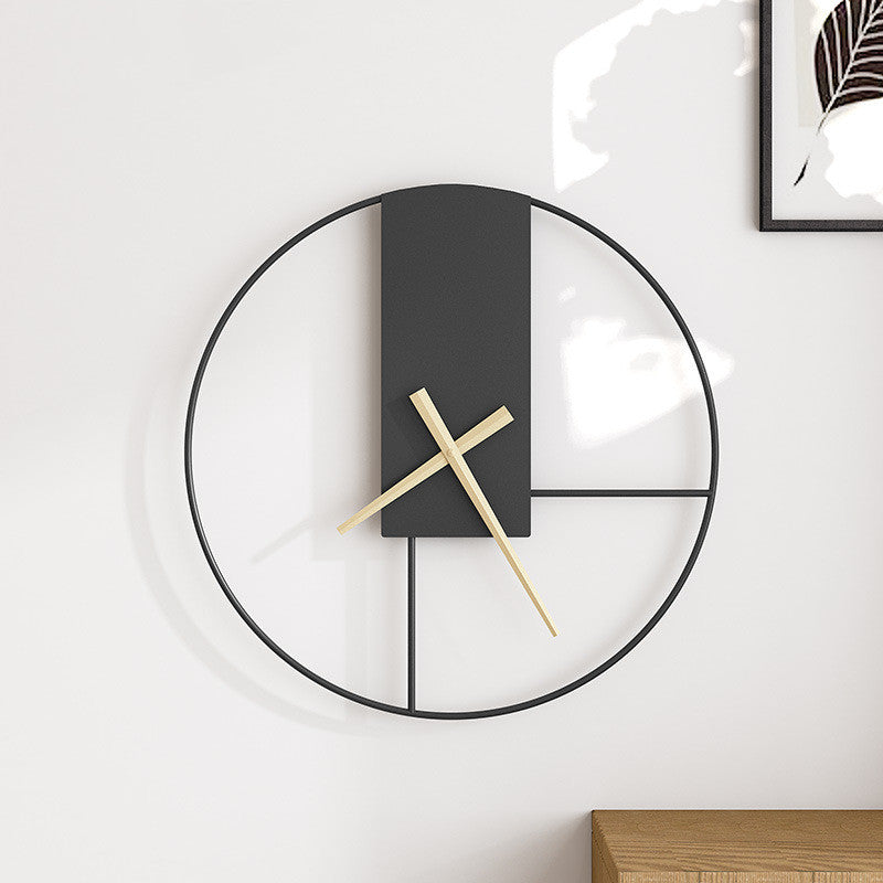 Wall Clock Wrought Iron