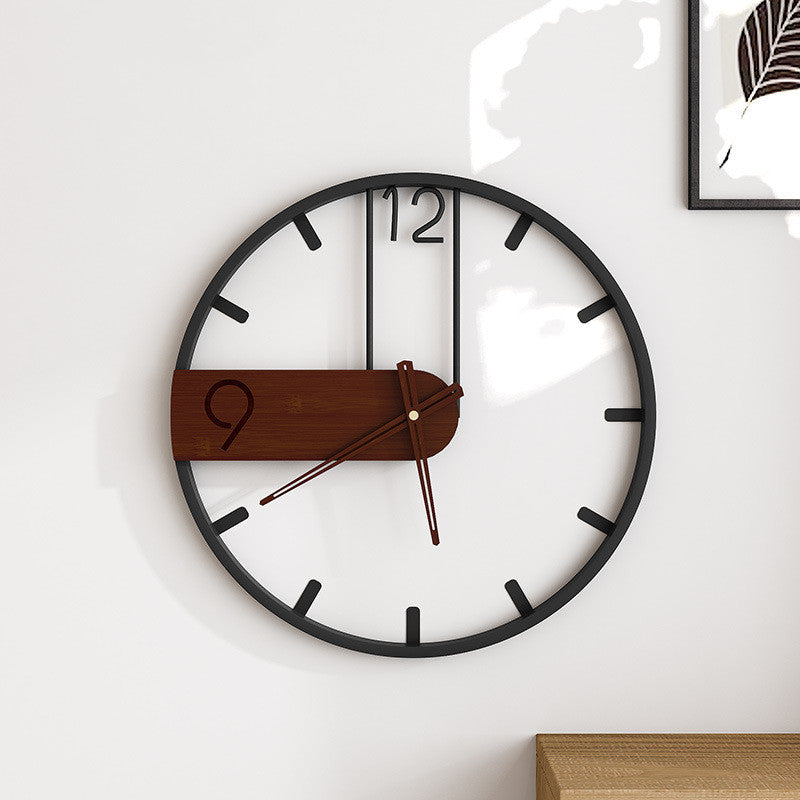 Wall Clock Wrought Iron