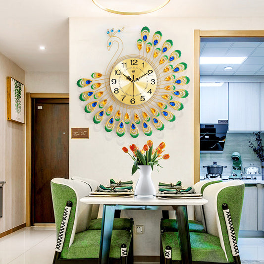 Peacock luxury Wall Clock