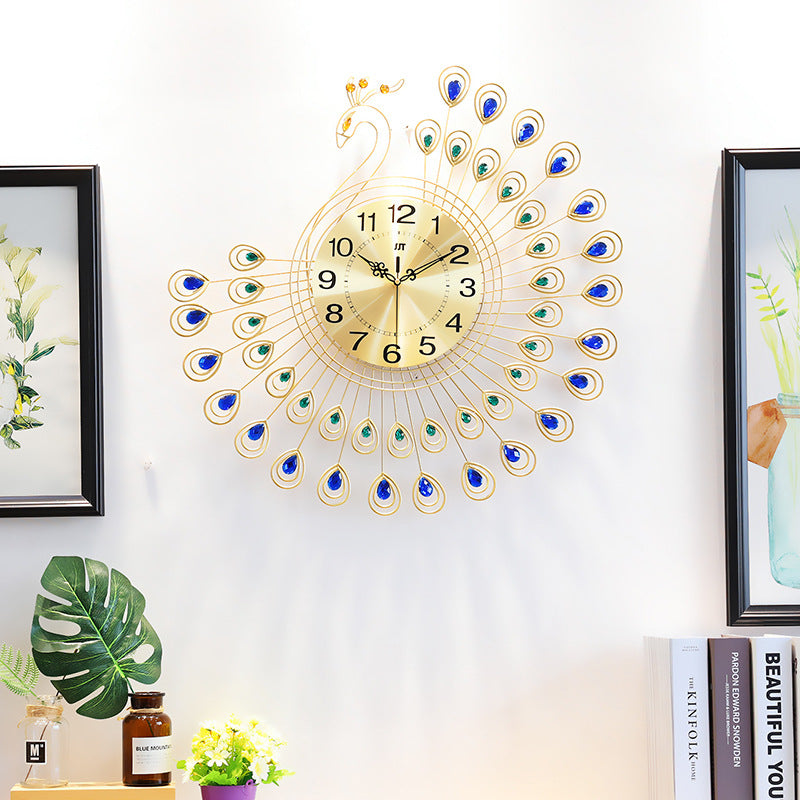 Peacock luxury Wall Clock