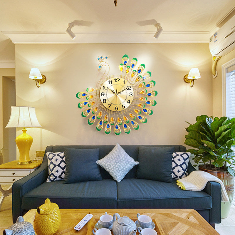 Peacock luxury Wall Clock