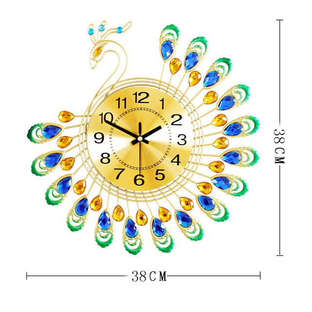 Peacock luxury Wall Clock