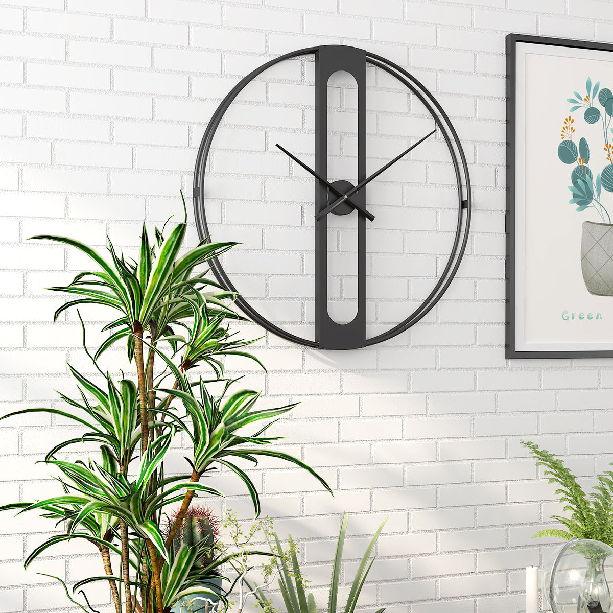 Large modern minimalist wall clock