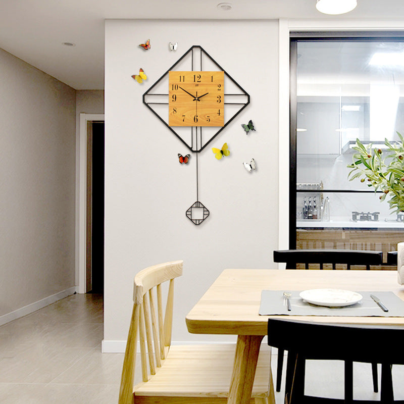 Modern Minimalist , metal wall clock