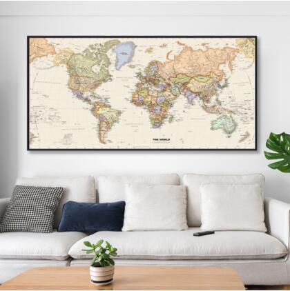 Vintage Map Canvas Wall art