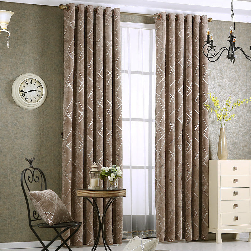 Modern Luxury Living Room Blackout Curtains