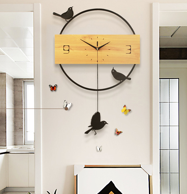 Birds Wall Clock Simple And Creative