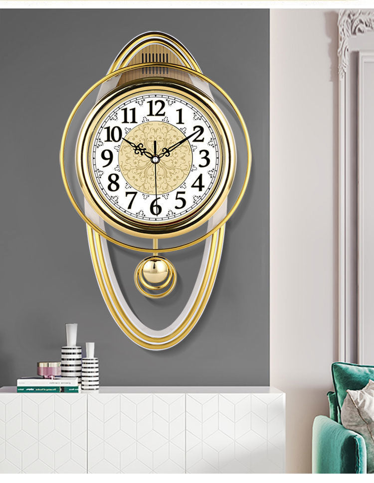 Vintage Swing  style Silent Wall Clock