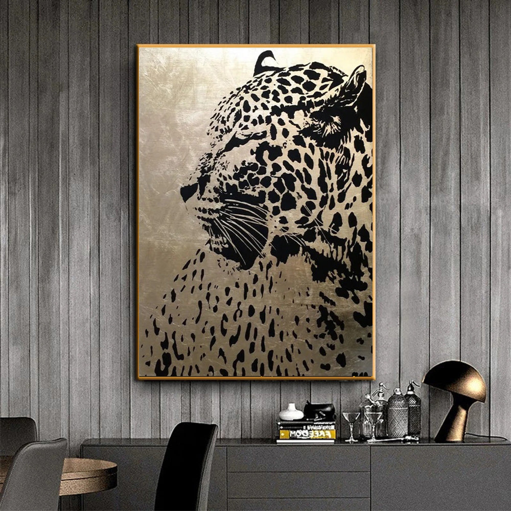 Abstract Leopard Canvas Painting Wall Art