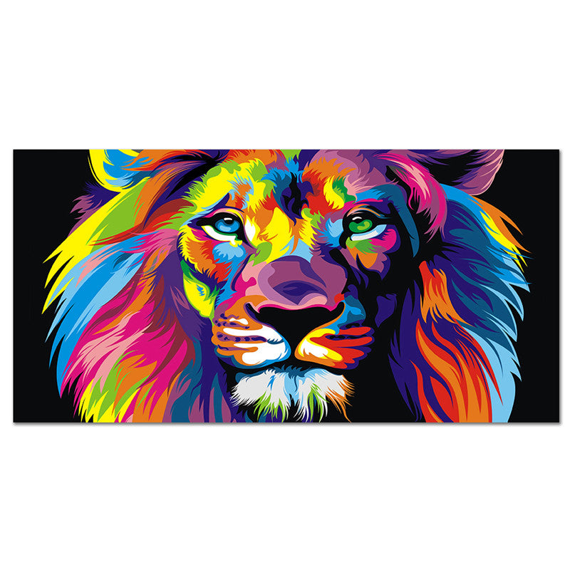 Colourful Lion Canvas wall art