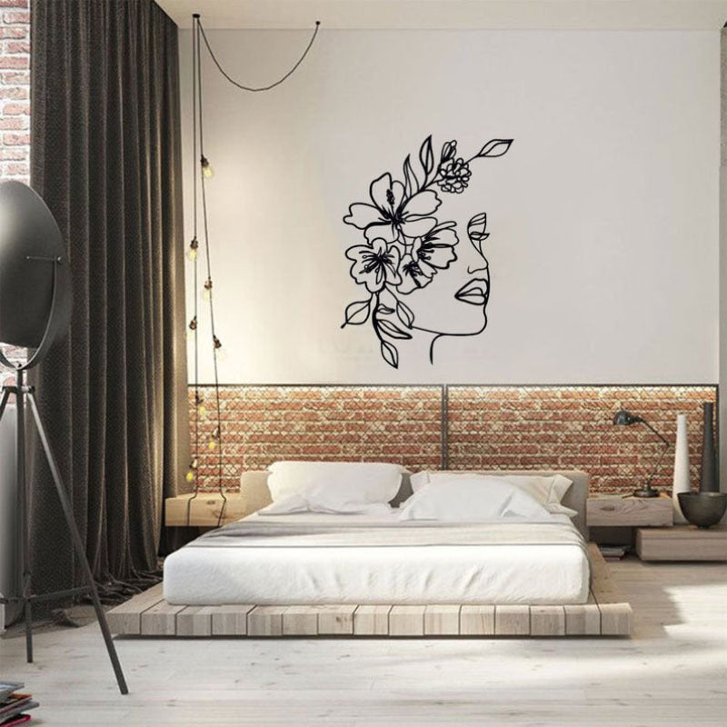 metal  Wall-mounted Beauty Art