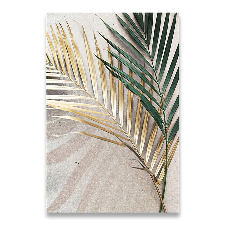 Golden Palm canvas wall art