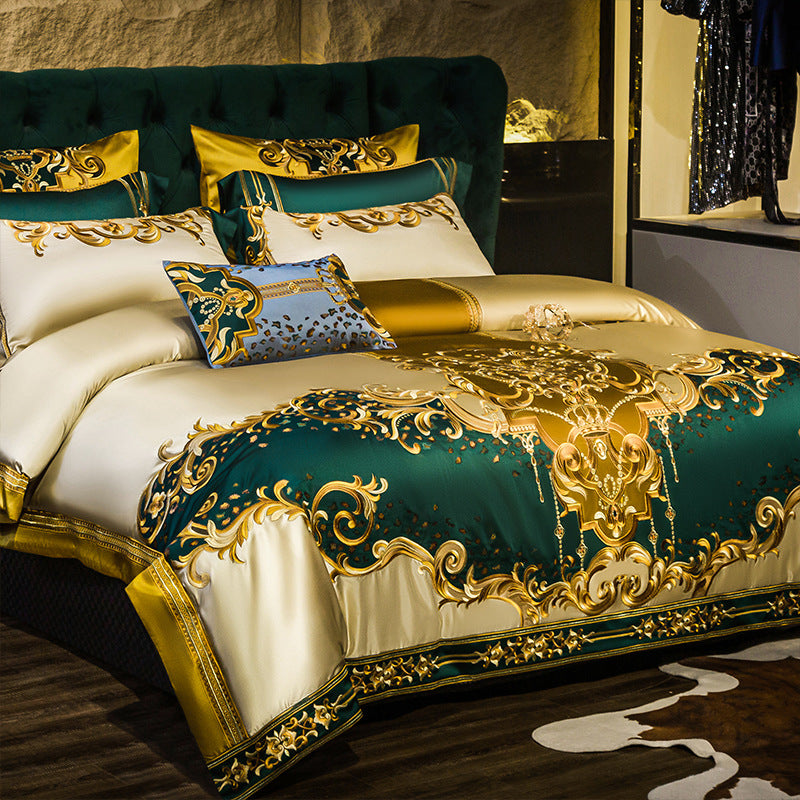 Luxury Villa European-style Four-piece Bedding Set High-end Elegant