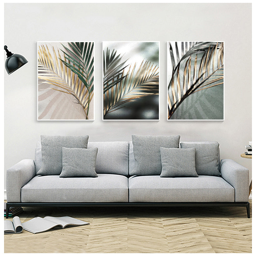 Golden Palm canvas wall art