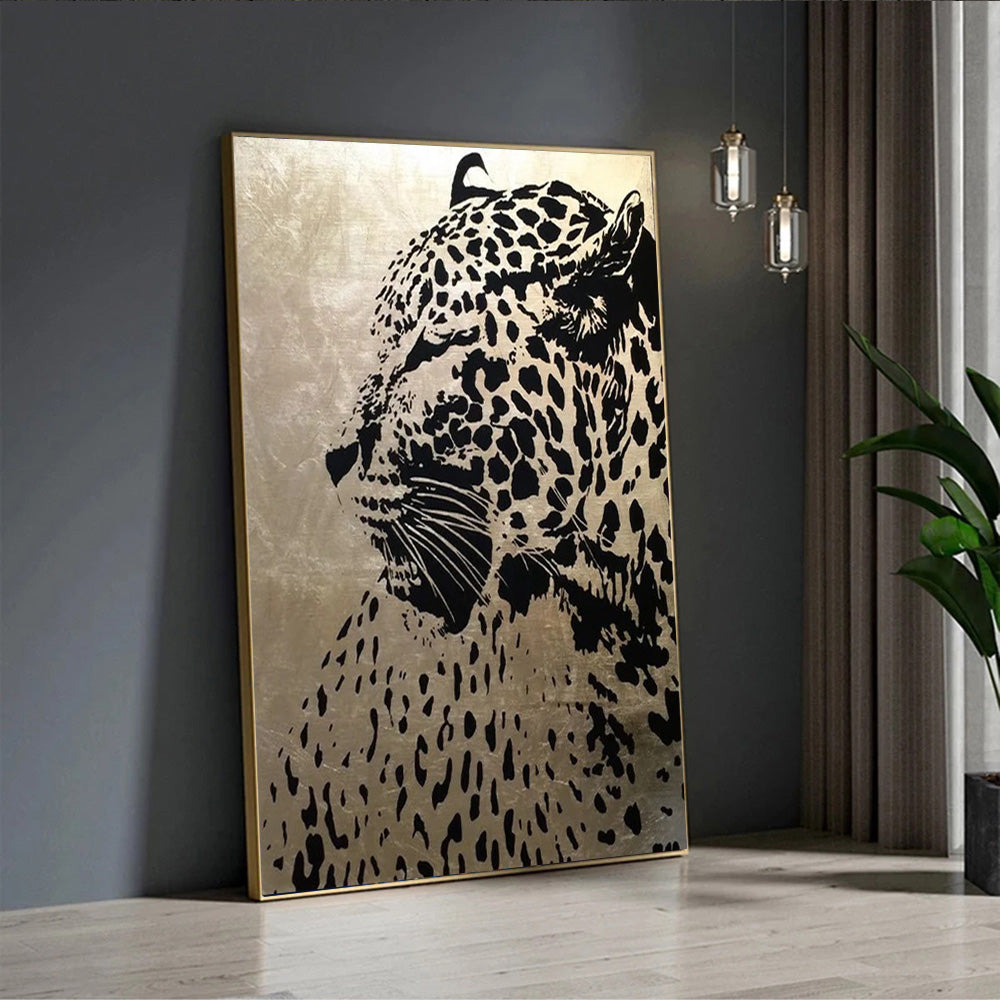 Abstract Leopard Canvas Painting Wall Art