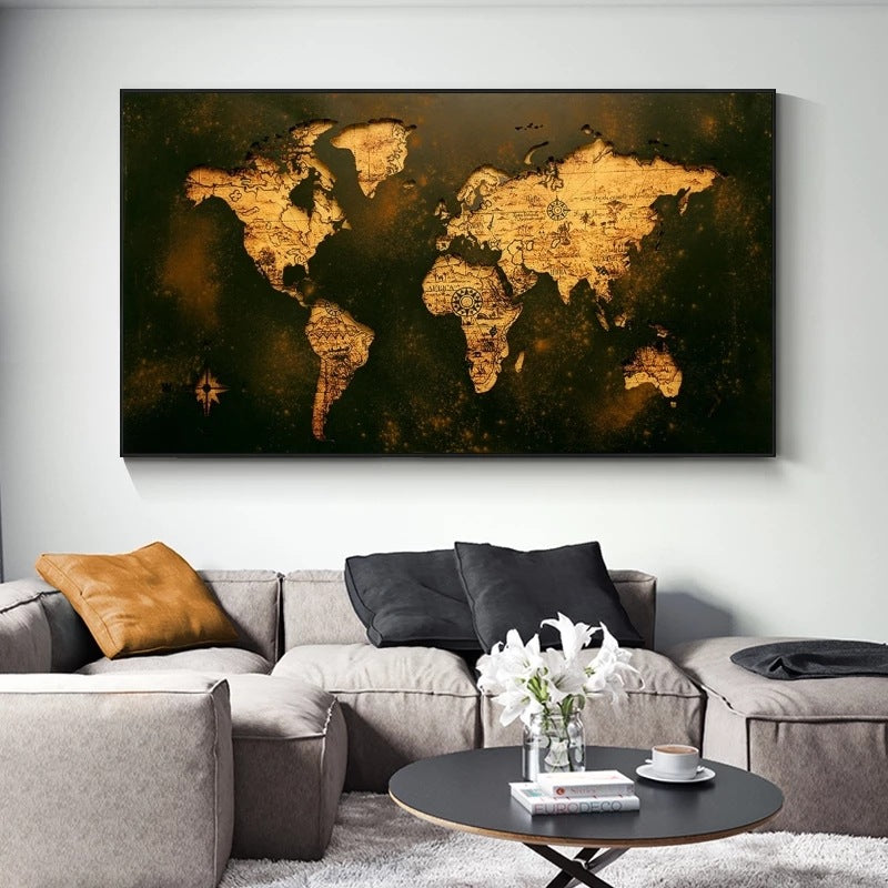 World Image canvas wall decor