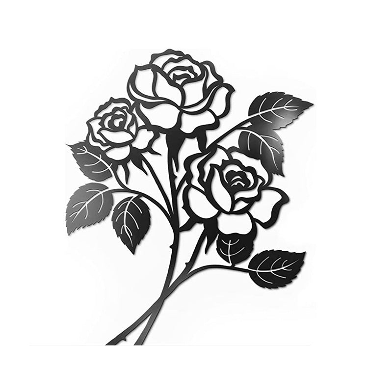 Metal Rose Art Wall Decorations