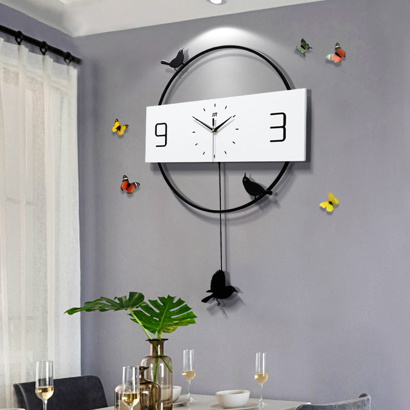 Birds Wall Clock Simple And Creative