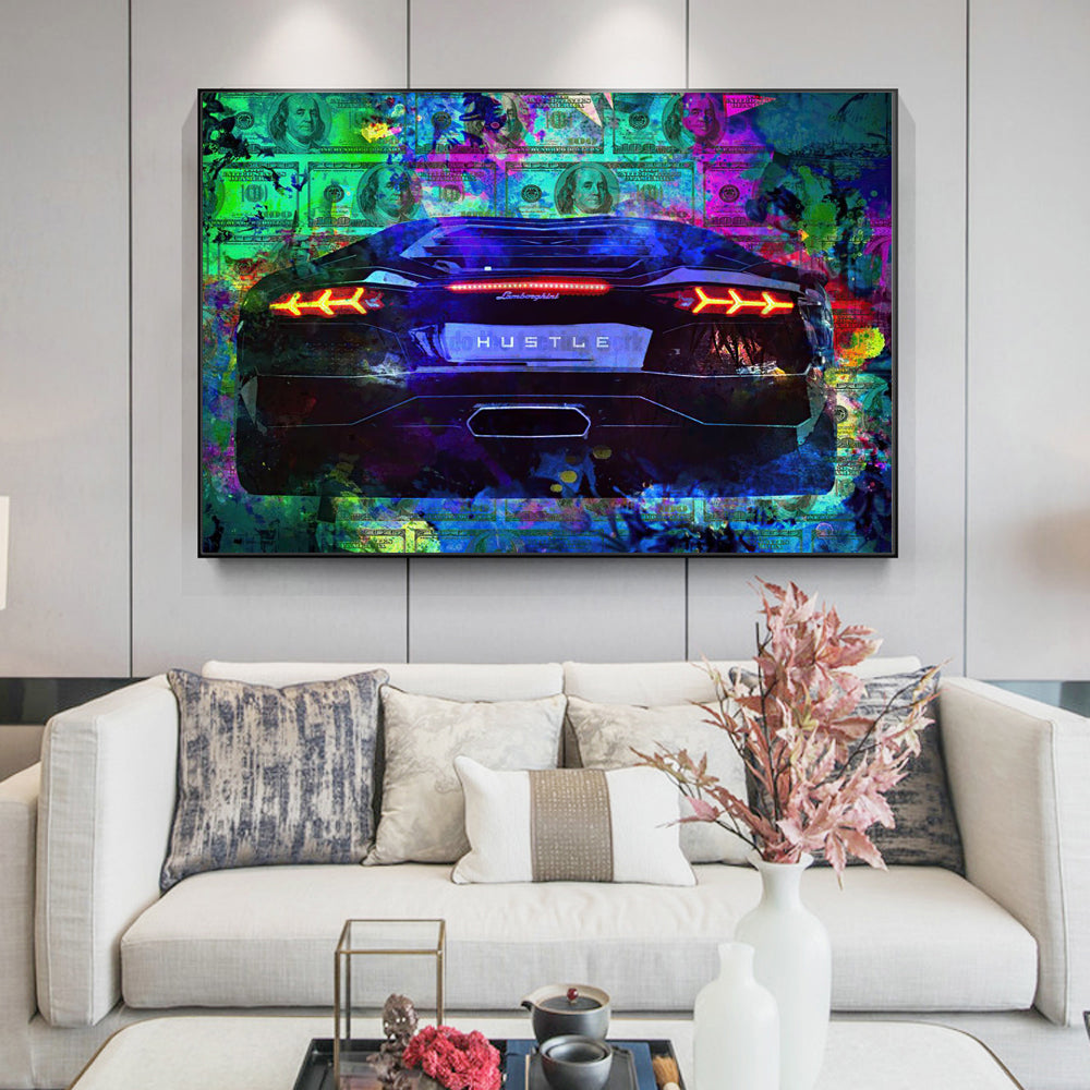 Abstract Modern Money  canvas Wall art