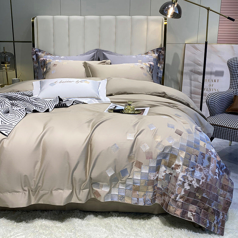 Light Luxury Style Home Textile Four-piece Cotton Bedding