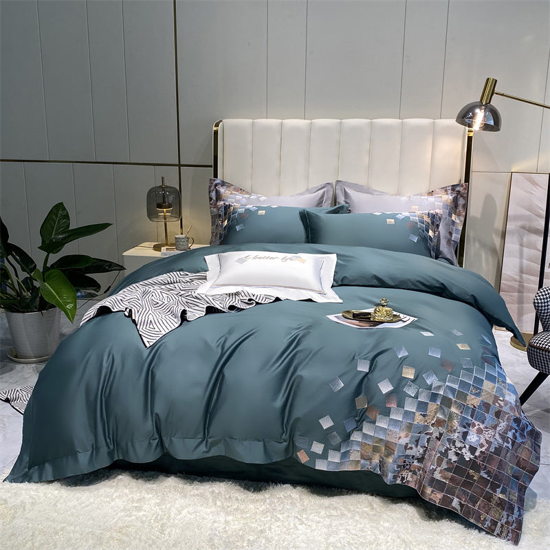 Light Luxury Style Home Textile Four-piece Cotton Bedding