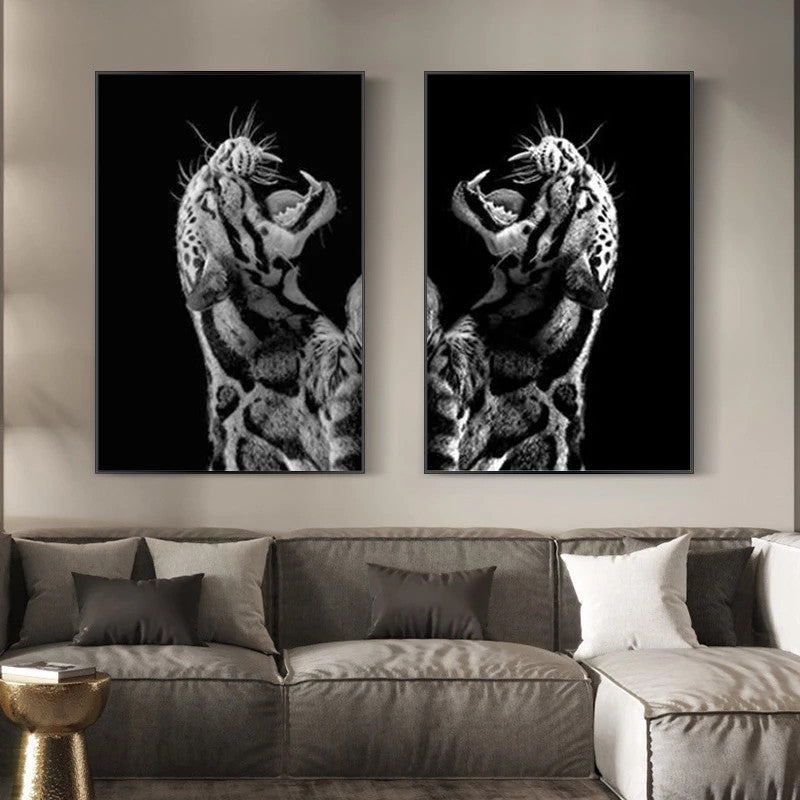 Black And White  Tiger Wall Canvas art