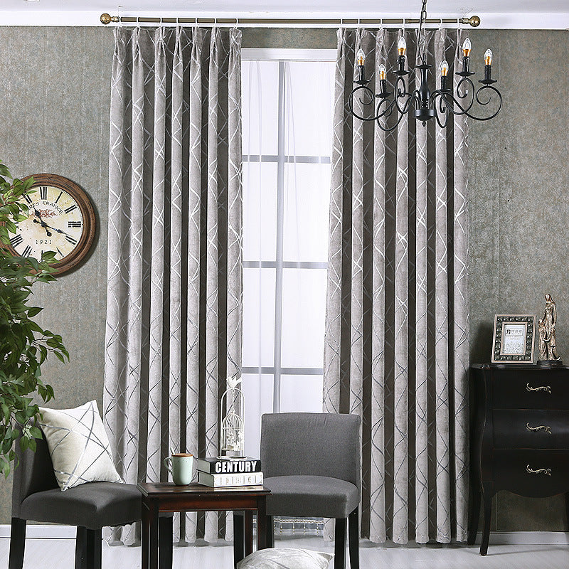 Modern Luxury Living Room Blackout Curtains