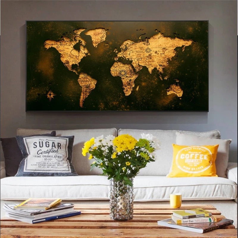 World Image canvas wall decor