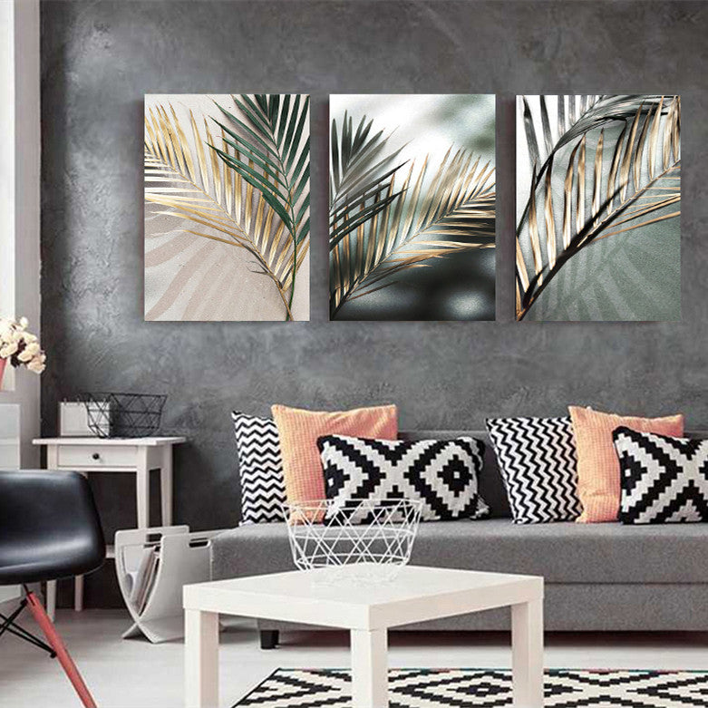 Golden Palm canvas wall art