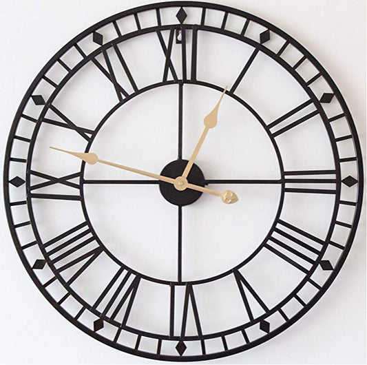 large metal Decorative Living Room Wall Clock Quartz Clock