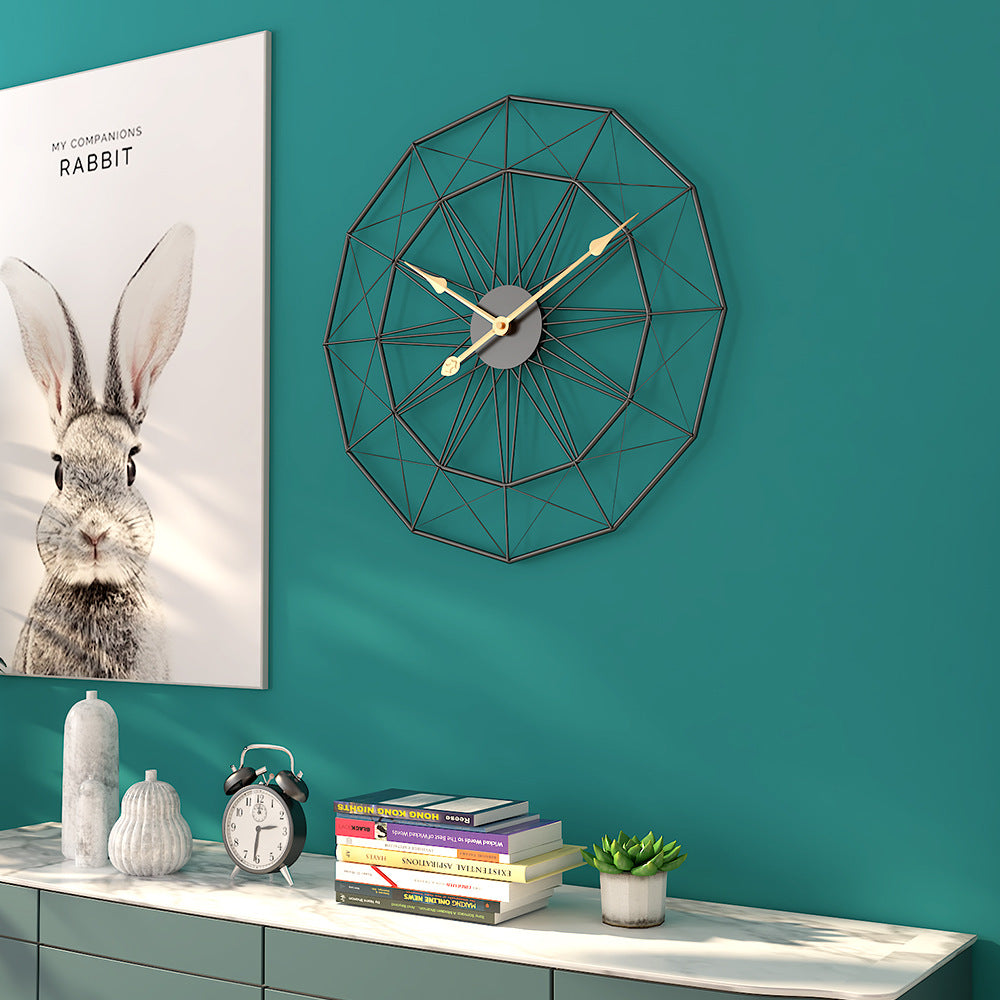 metal Retro style metal Wall Clock