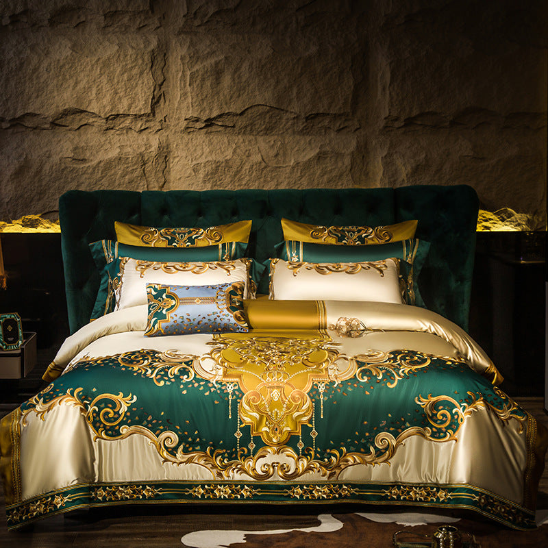 Luxury Villa European-style Four-piece Bedding Set High-end Elegant