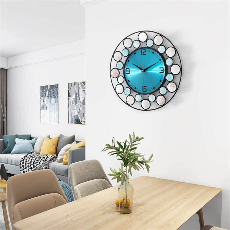 Nordic Modern Minimalist Clock blue