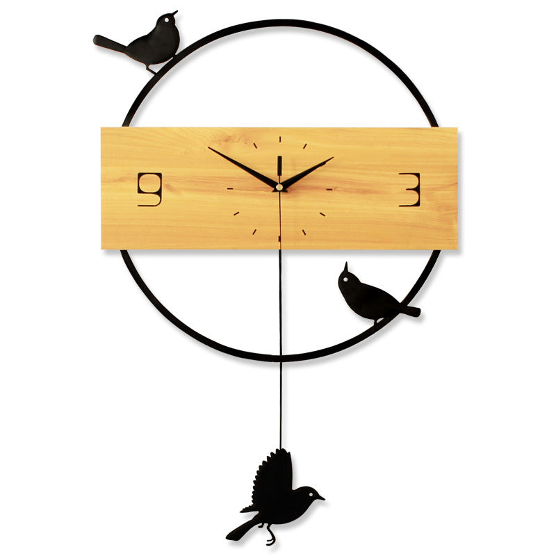 Birds Wall Clock Simple And Creative