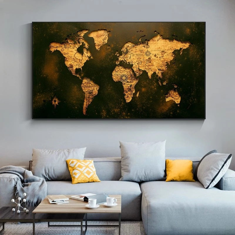 World Image canvas wall decor